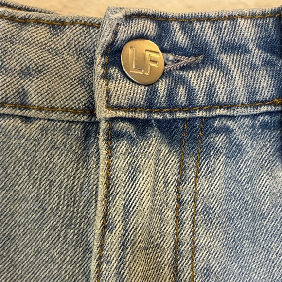 Lovers + Friends Light Blue Jean Shorts - Picture 3 of 7